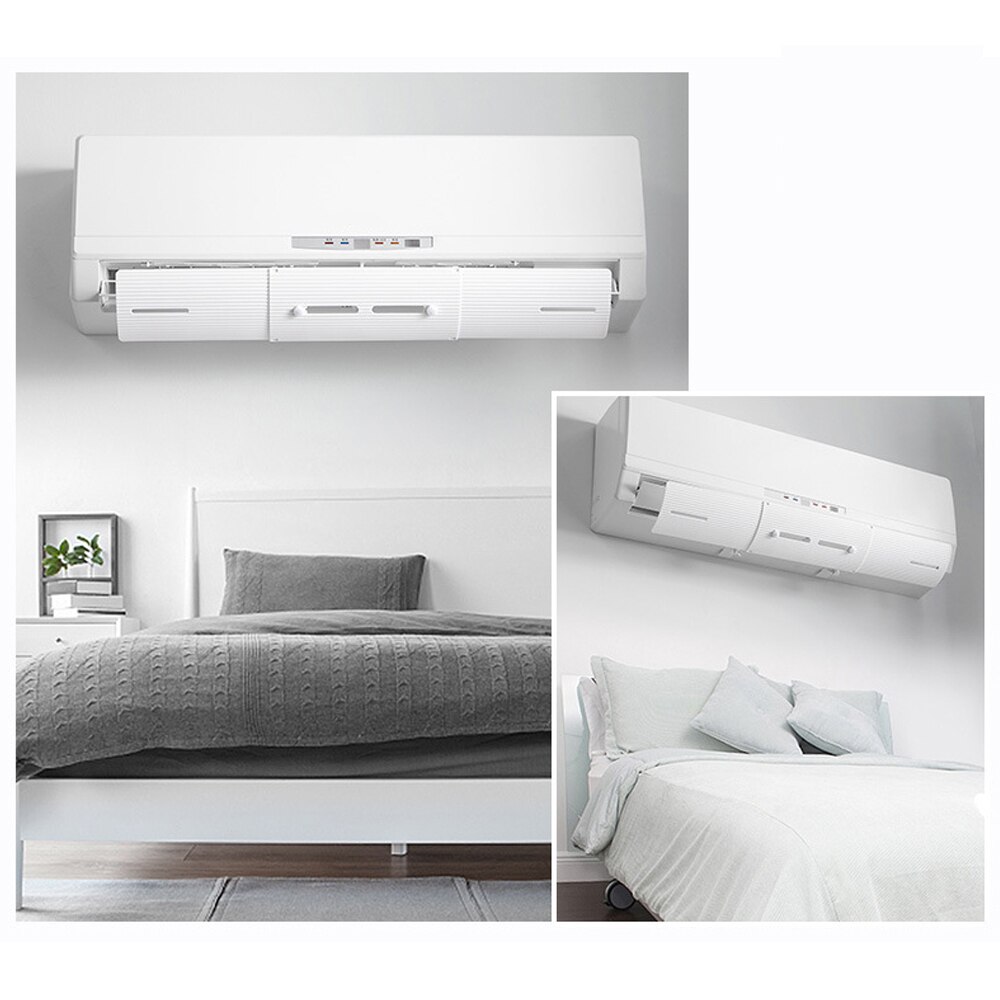 Adjustable Air Conditioner Cover Windshield Airconditioner Deflector Baffle Shield Wind Guide Month Straight Anti-wind Shield