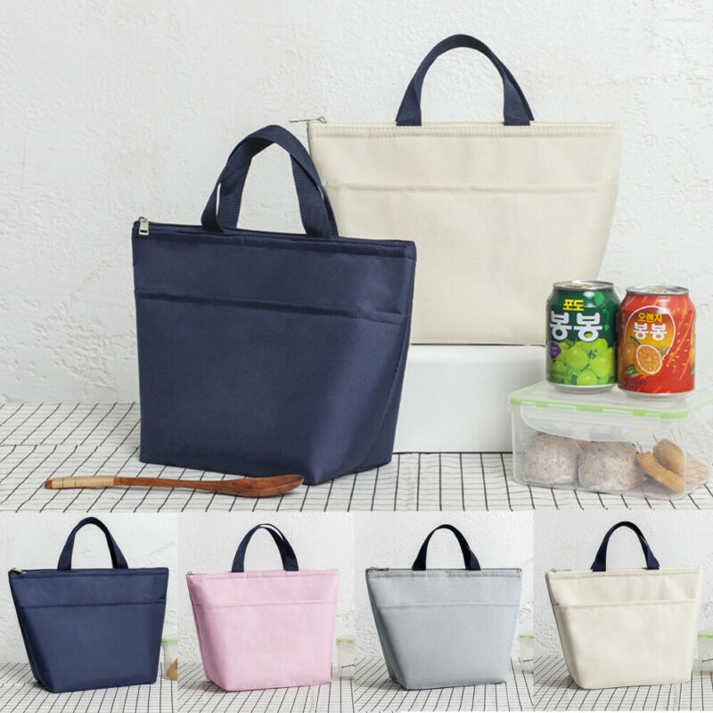 Portable Insulated Thermal Cooler Bento Lunch Box Tote Picnic Storage Bag Pouch