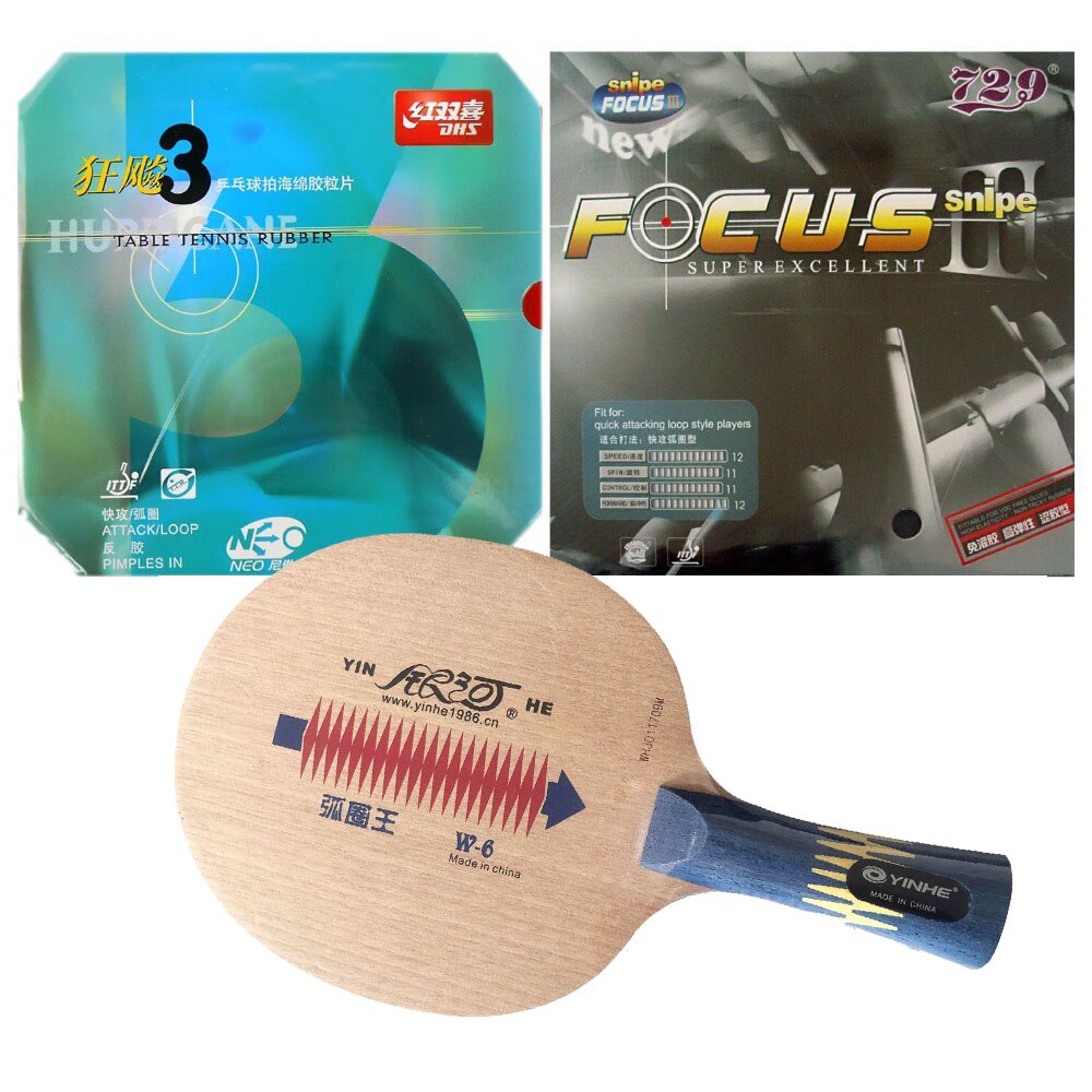 Galaxy yinhe w -6 klinge med ritc 729 focus 3 snipe og dhs neo hurricane 3 gummier til en ketcher