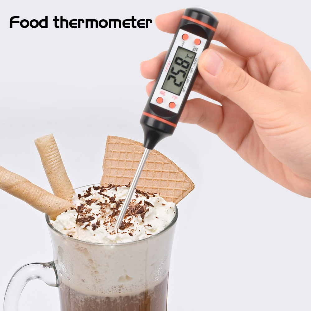 1pc kjøkkentermometer baking deig vanntemperatur melk varm olje temperatur bord stekt kommersielle sonde matlagingsverktøy