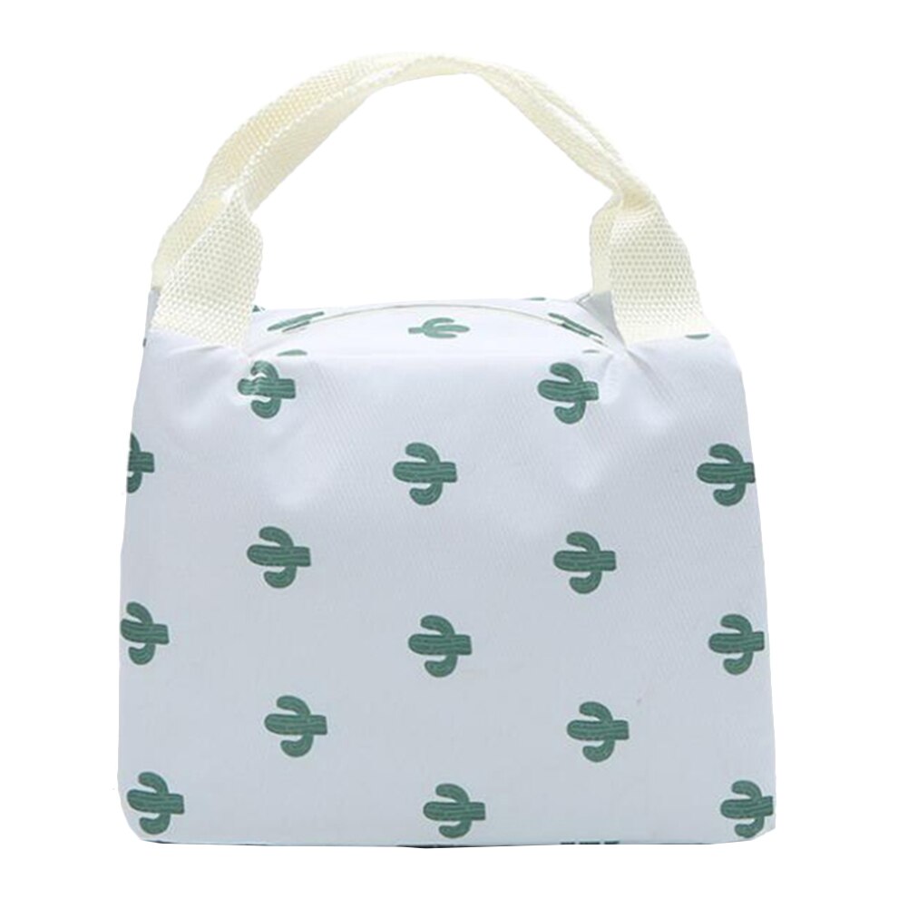 Women Kid Stylish Portable Flower Lemon Bird Food Catus Storage Bag Picnic Pouch food storage bag has a compact size, Beach bag: Cactus