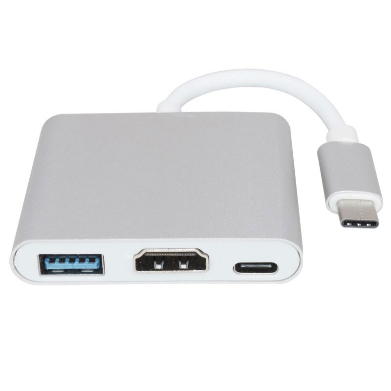 Usb C Hub Naar Hdmi-Compatibel Adapter Thunderbolt 3 Usb Type C Hub Voor Macbook Pro/Air/huawei Mate