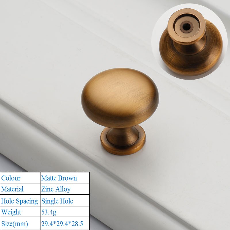 Manija De Aleación De Zinc Para Muebles – Estilo Retro, Tiro De Cajón O Puerta Con Acabado Bronce Antiguo