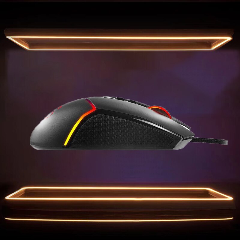 Ergonomic Wired Gaming Mouse MSI Clutch GM20 Gaming Mouse RGB Eight Button Usb For Laptop PC Gamer
