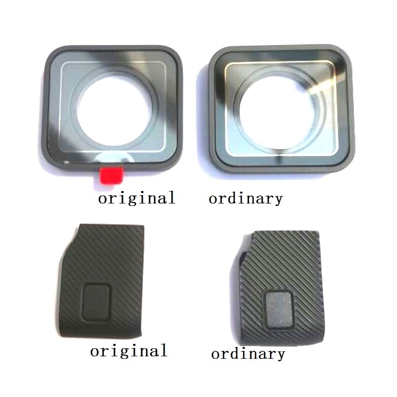 Original Accessories For GoPro Hero 98765 4 Black Sports Camera Front Door/Faceplate/UV Filter Glass Lens/USB Cap Battery Cover