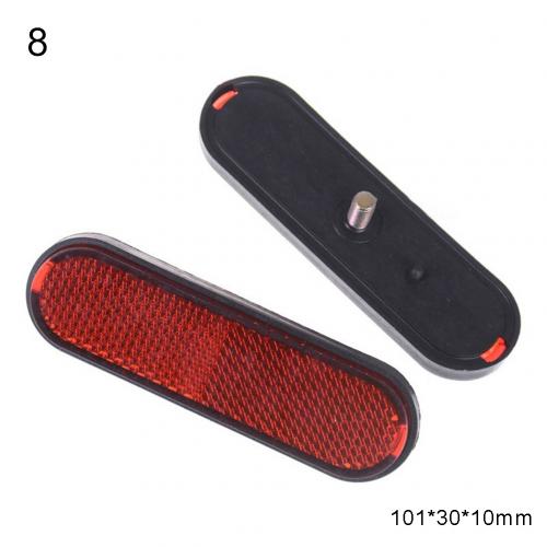 Cinta Reflectante rectangular para coche, Reflectante redondo para motocicleta, bicicleta, caravana, camión, accesorios exteriores, tornillo en Reflector de seguridad, 2 uds.: 8