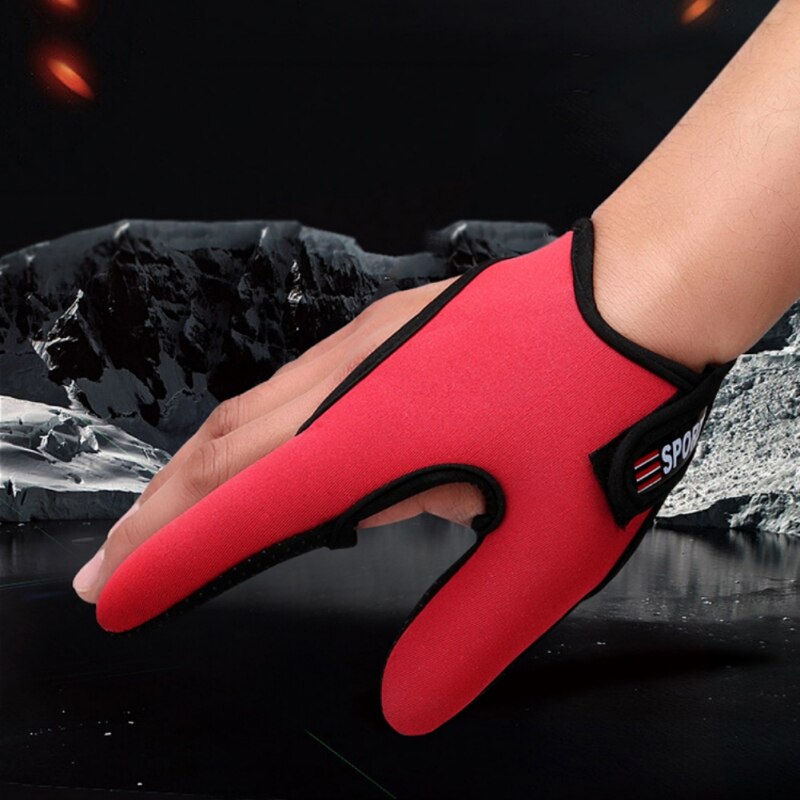 2 Finger Handschuhe Angeln draussen Atmungsaktive Anti-Unterhose Daumen Index Finger Handschuhe Angeln Finger Schutz Werkzeug Zubehör. //