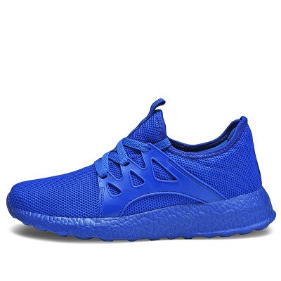 Xiaomi MIjia Youpin High elastic men's net shoes tide shoes fly woven casual men's sneakers Plus size shoes: blue 43