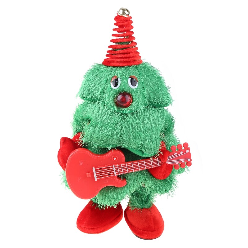 Kawaii Singing Dancing Christmas Tree Stuffed Toys Electric Music Plush Toy Doll for Kid Music Christmas Singing Dancing: A