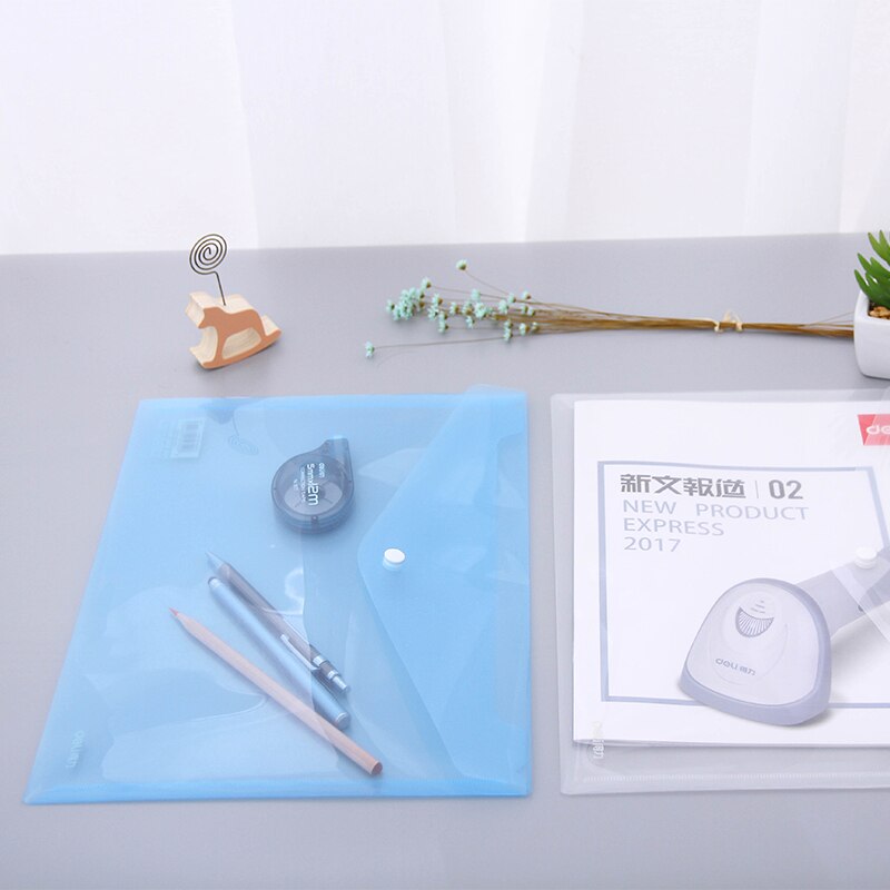 5 stks/partij A4 Transprent Plastic Document tas/bestand document tas/Bestand zak/file houder/Portfolio/ notes Pouch