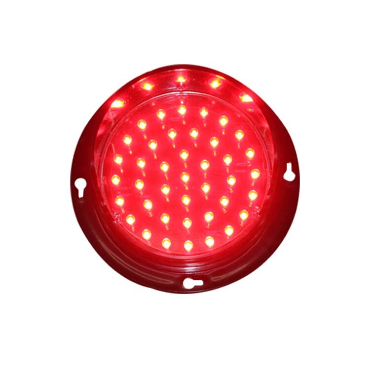 100mm ledet pilkortmodul 4 tommer rød gul grøn 12v trafiklys: Rød