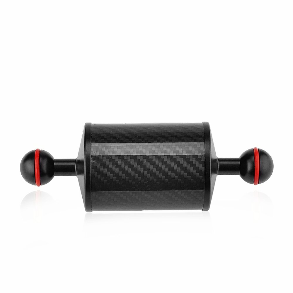 Diving 2PCS 10in Carbon Fiber 1inch Dual Ball Floating Arm for Buoyancy Underwater Tray Camera System