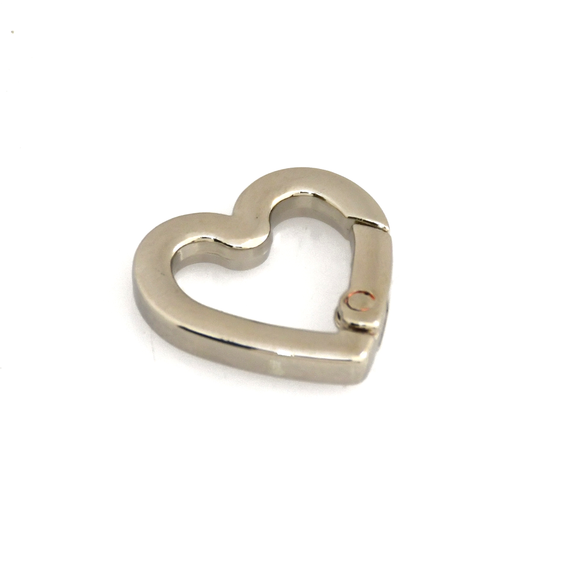 1pcs Metal Heart Shape Ring Openable Keyring Leather Craft Bag Belt Strap Buckle Trigger Snap Clasp Clip Connector Accessory: 3# / Antique Brass