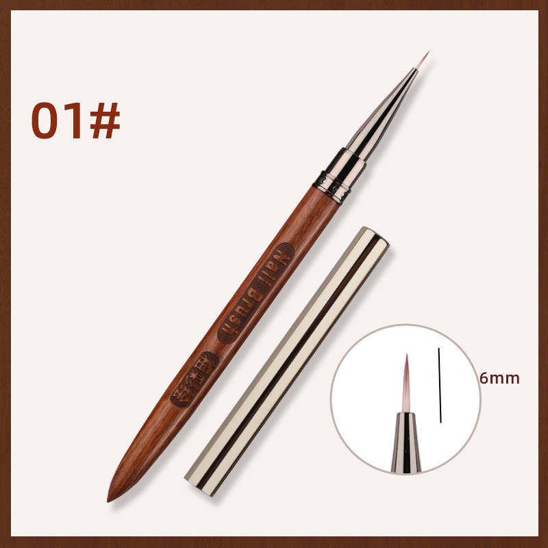 Pincel Triangular para manicura francesa, espátula para dibujo, línea de pintura, delineador, gradiente, Metal redondo plano: Gris claro
