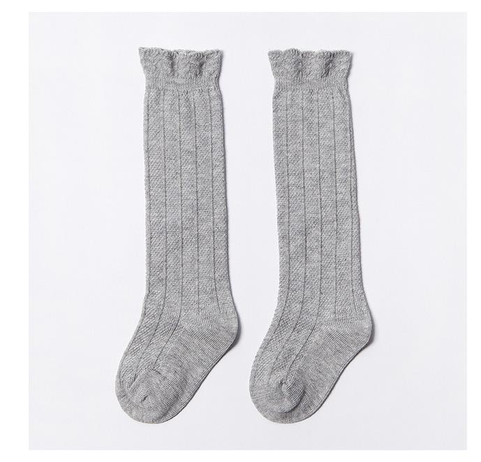 Baby Solid Baby Knie Hoge Kousen Baby Jongens Meisjes Katoen Warm Houden Lange Kousen Plain Kids Zachte Stijl been Warmer