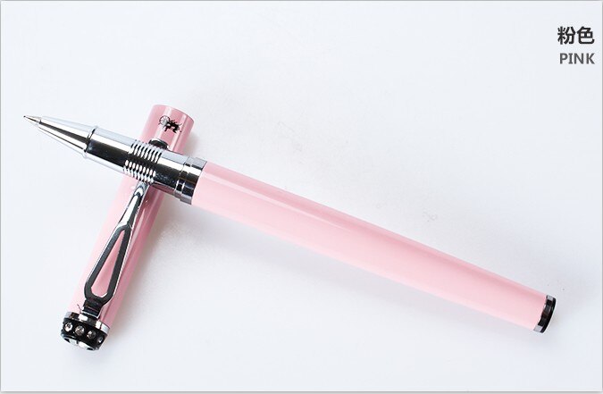JINHAO 301 stylos à bille en métal de luxe bureau nom d'entreprise écriture argent Clip rouleau stylo à bille étudiant école papeterie Gel Pe