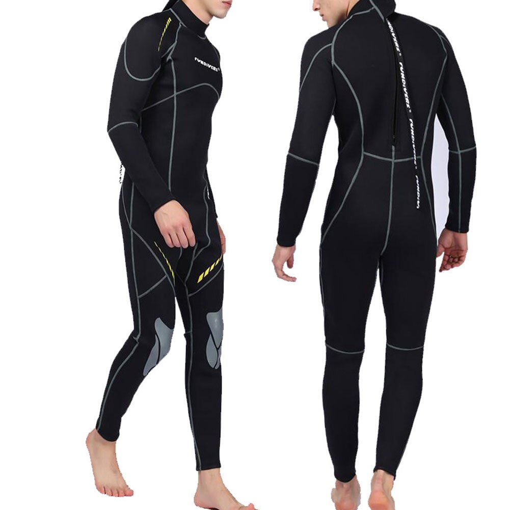 Premium Neoprene Wetsuit 3mm Men Scuba Diving Thermal Winter Warm Wetsuits Full Suit Swimming Surfing Kayaking Equipment Black