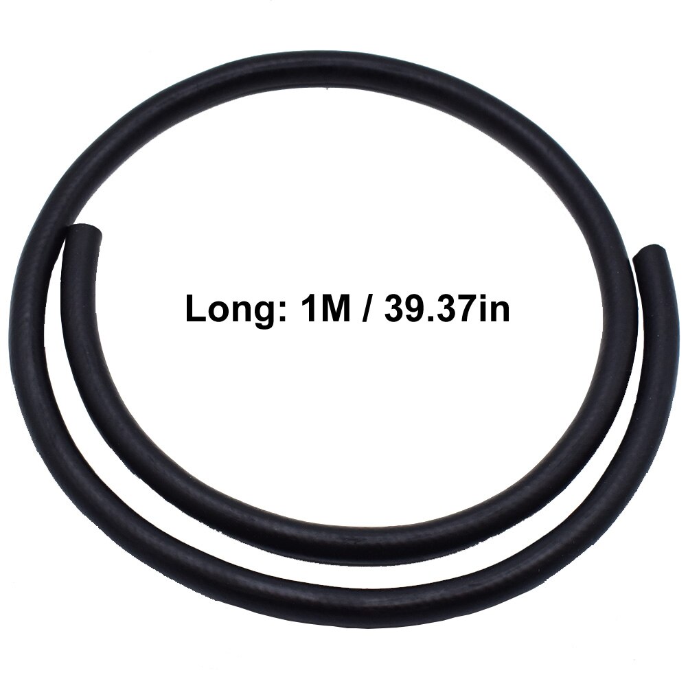 8mm Inner (5/16" I.D) / 13mm Outer Diameter Automobiles Engine Oil Diesel Fuel Hose Line Pipe Tube 100cm Rubber Hose Car Styling