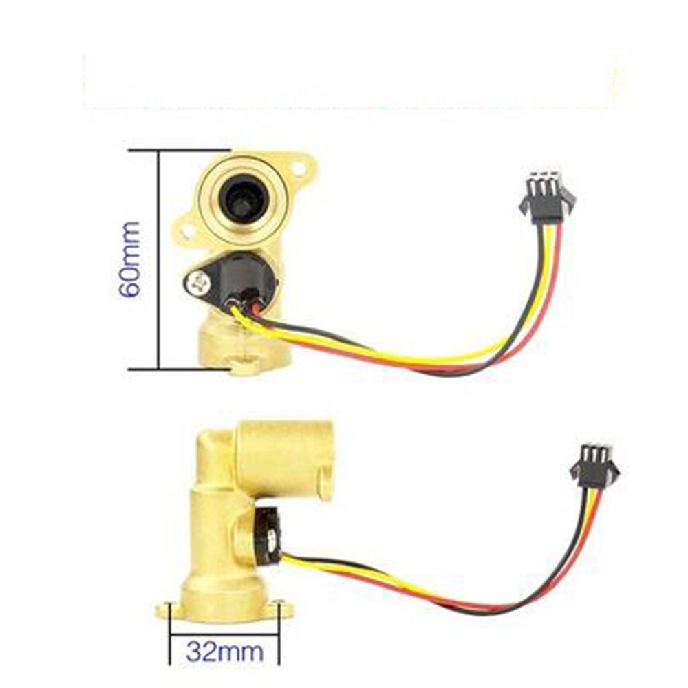 Original Copper Water Flow Sensor with Inlet Water Hall Sensor Switch For Macro Gas Water Heater Replacement