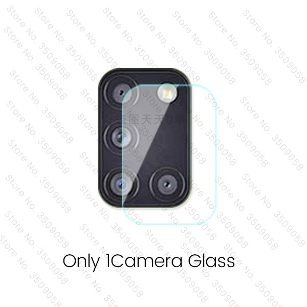 Verre de protection sur les protecteurs de caméra pour samsung galaxy a31 a 31 31a sm-a315f/ds 6.4 ''film de téléphone: only 1camera glass