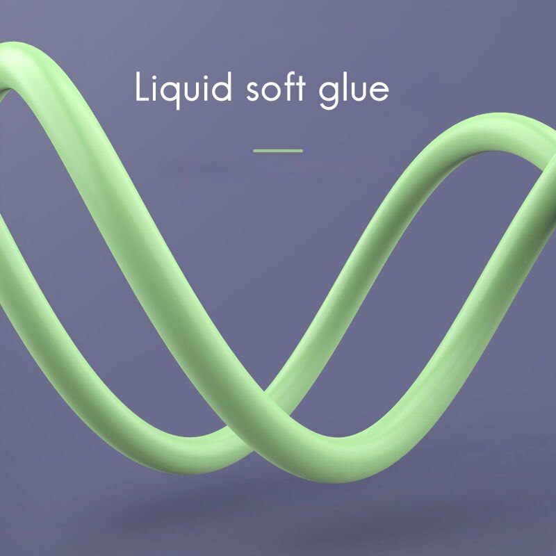 Color Liquid Silicone Data Cable 1.8M Suitable For Microphone USB Cable Fast Charging USB Phone Adapter Data Cable