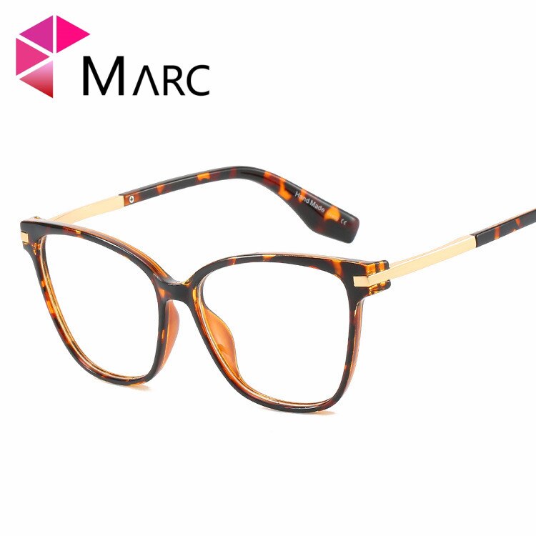 Marc Frame Glazen Clear Lens Vrouwen Mode Brillen Vierkante Hars Vintage Transparante Eyewear Demi 95176 1