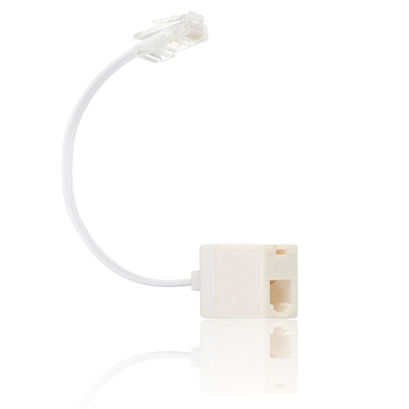 Lowest Price RJ11 6P4C Female To Ethernet RJ45 8P8C Male F/M Adapter Converter Cable White