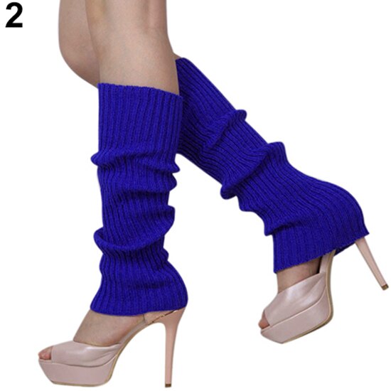 Frauen Bein Wärmer Solide Süssigkeit Farbe betroffen Winter Beinlinge verlieren Stil Stiefel Socken: Blau