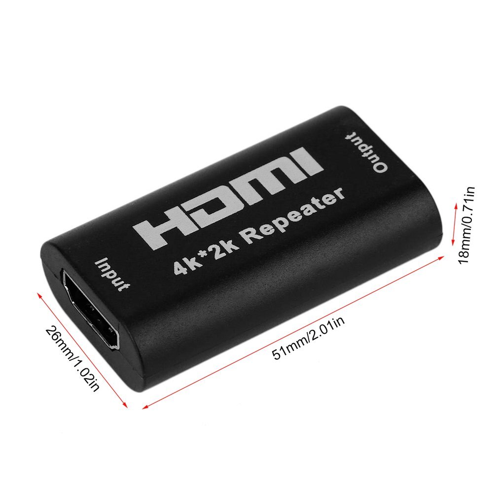 1080P 4K*2K HDMI Extender Repeater 3D HDMI Adapter Signal Amplifier Booster 4.95Gbps Over Signal HDTV AH131+ HDMI Extender