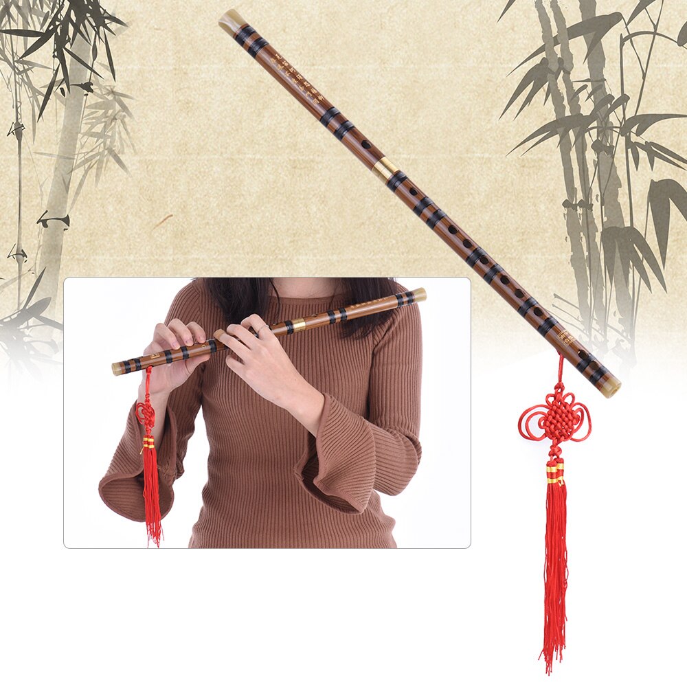 Flauta de bambú amarga enchufable Dizi, instrumento Musical chino tradicional hecho a mano, clave de C/D/E/G/F