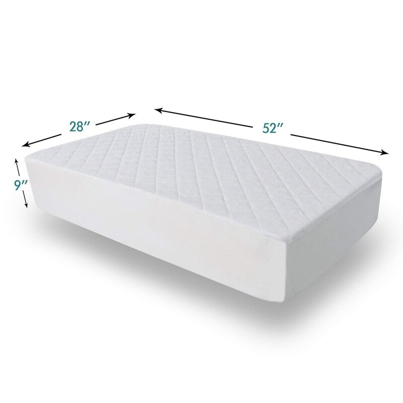 Afbc 2 Stuk Wieg Matras Protector, Peuter Waterdichte Mat Met 28 Inch X 52 Inch Wieg Matras Cover