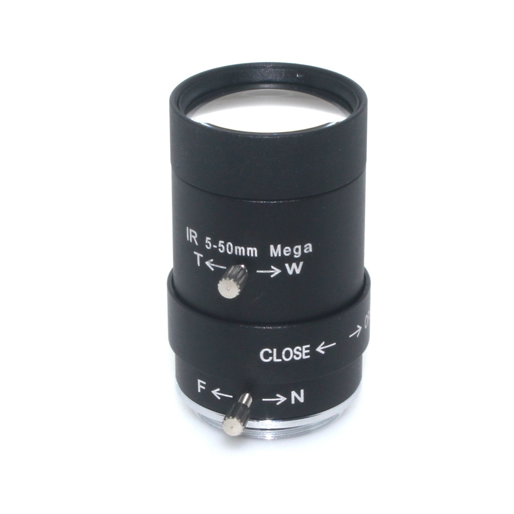 MP HD 5-50mm CS LENS 1/3 "IR CS Mount Varifocale Handmatige Iris CCTV Lens voor CCTV security Camera BOX