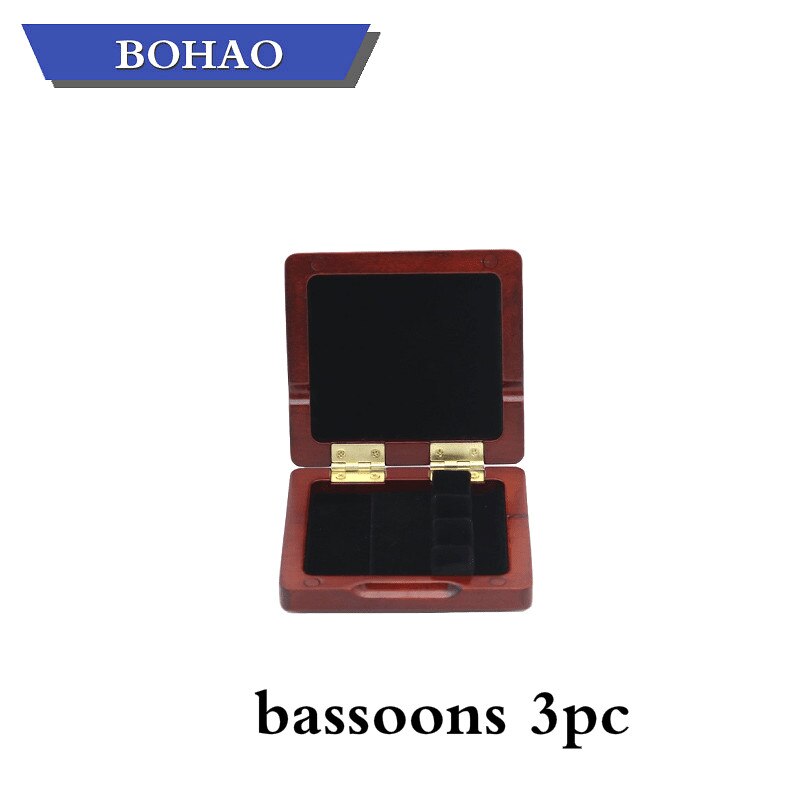BOHAO Maple Wooden Bassoon Reed Case 3/5/6/11PCS Reed Hold reed box: 3pc