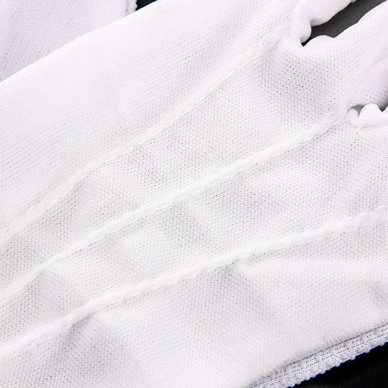 Guantes de algodón para mujer, protector solar para conducción, finos, de algodón puro, antideslizantes, transpirables, Color blanco suave