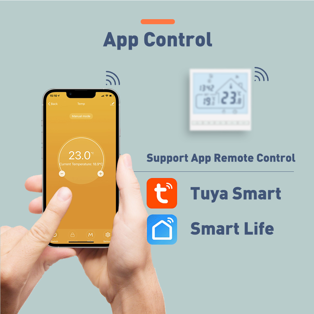 Beok – Thermostat de chauffage par le sol intelligent, wi-fi, Tuya, pour maison connectée, avec écran LCD, contrôle Alexa, Google Yandex Alice