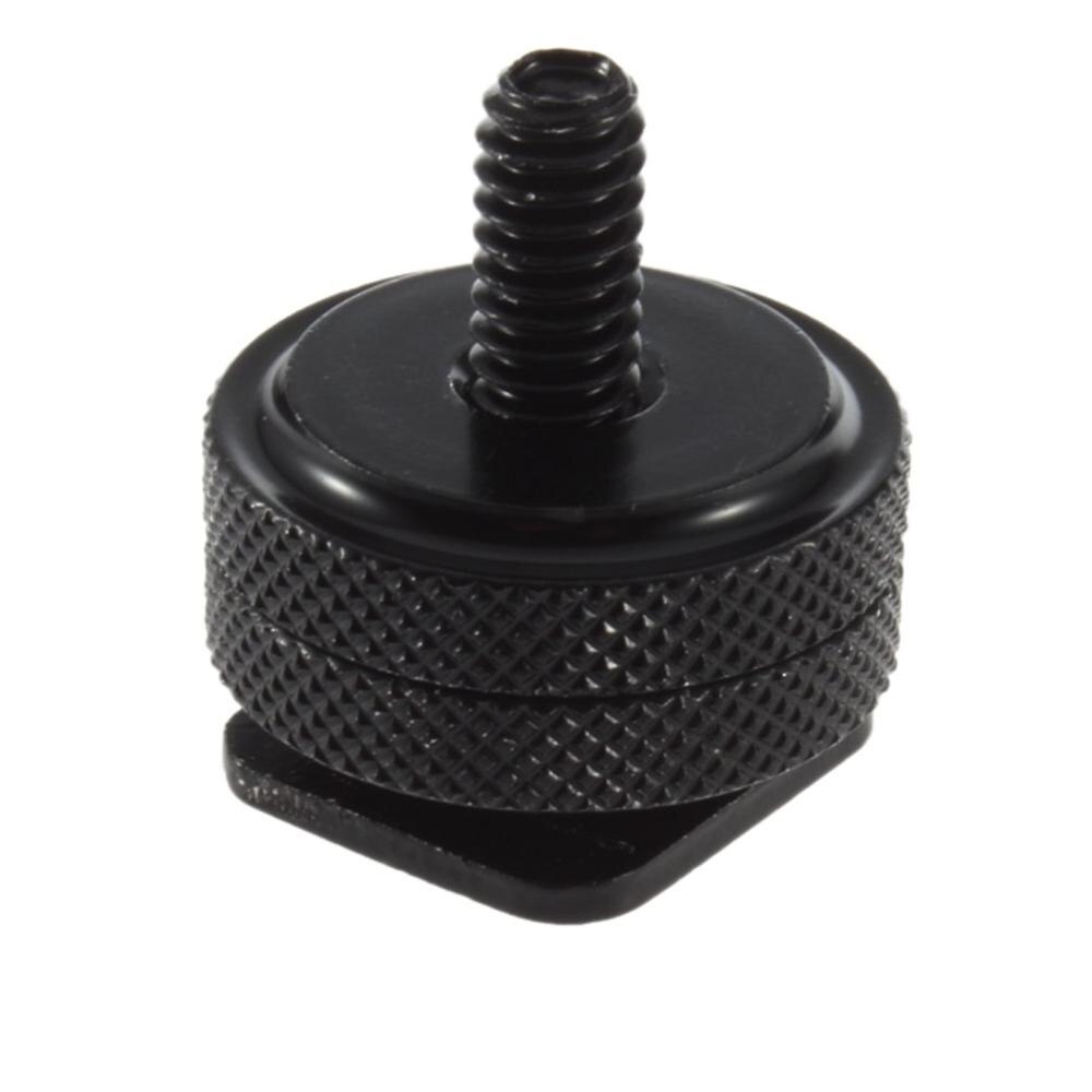 Neue 1/4 "-20 Stativ Aluminium Schraube zu Blitz Schuh Adapter Fix Digital Gerät Schwarz