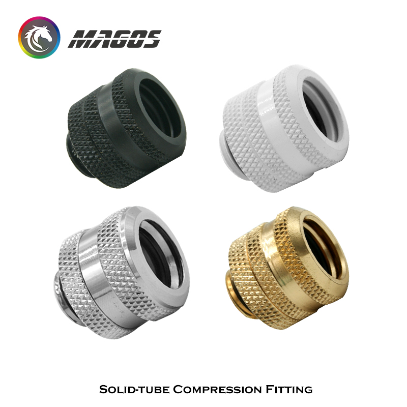 G1/4'' Hard Tube Compression Fittings For OD14mm Acrylic PETG Frosted Pipe PC Water Cooling DIY Computer Case Connector Adapter