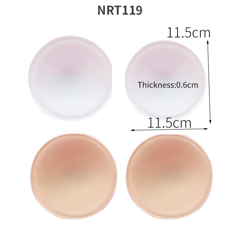 2 pares de almohadillas para sujetador de realce de inserción triangular/redonda, potenciador extraíble, almohadillas para sujetador para mujer, esponja de espuma suave, traje de baño, almohadillas para Bikini: Blanco