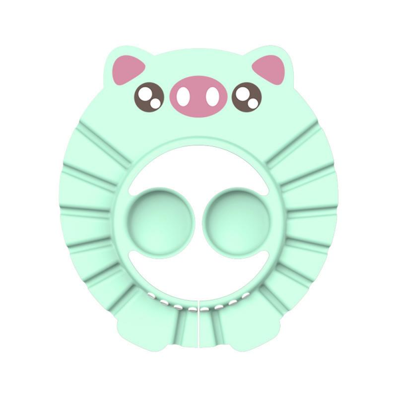 Söt babyschampokeps babyschampo artefakt baby shower badkeps justerbar söt tecknad barnduschhatt för babyvård: B05