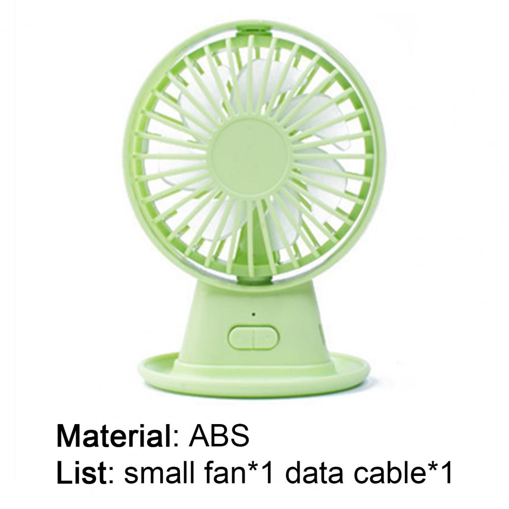 Desktop Fan Adjustable Angle USB Powered ABS 3 Speed Cooling Table Fan for Office
