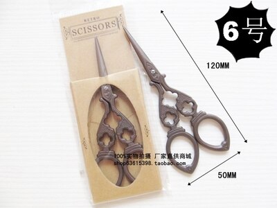 Ciseaux de tailleur Bronze or Zakka | Style la grue/grand modèle Ben/tour Eiffel, ciseaux de couture en broderie 1 X: 6 bronze