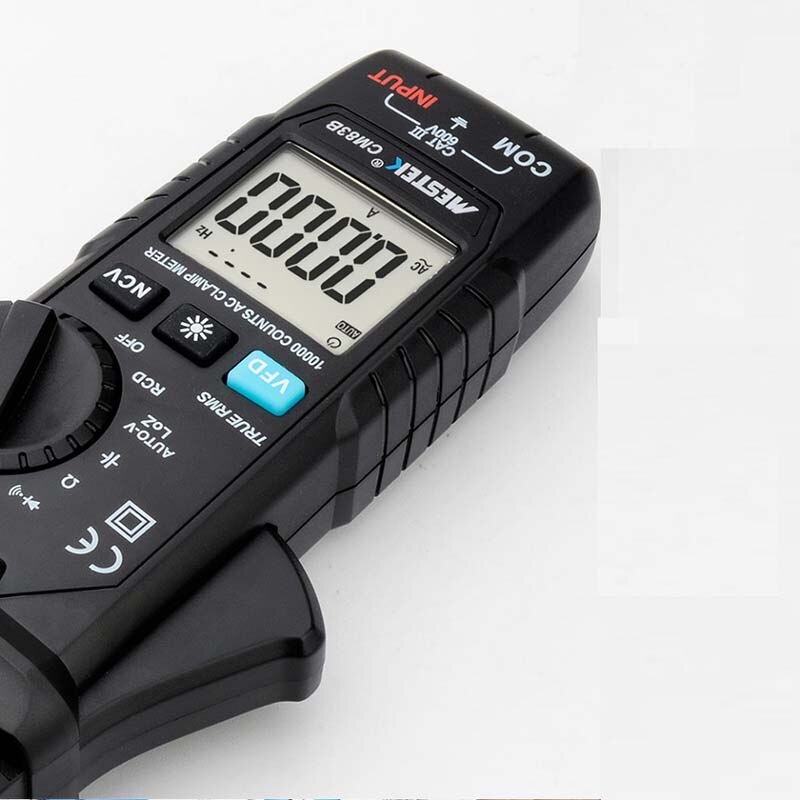 MESTEK CM83B Digital Clamp Meter 600A AC Current AC/DC Voltage Ohm True RMS Auto Range VFD Capacitance NCV Tester Ammeter