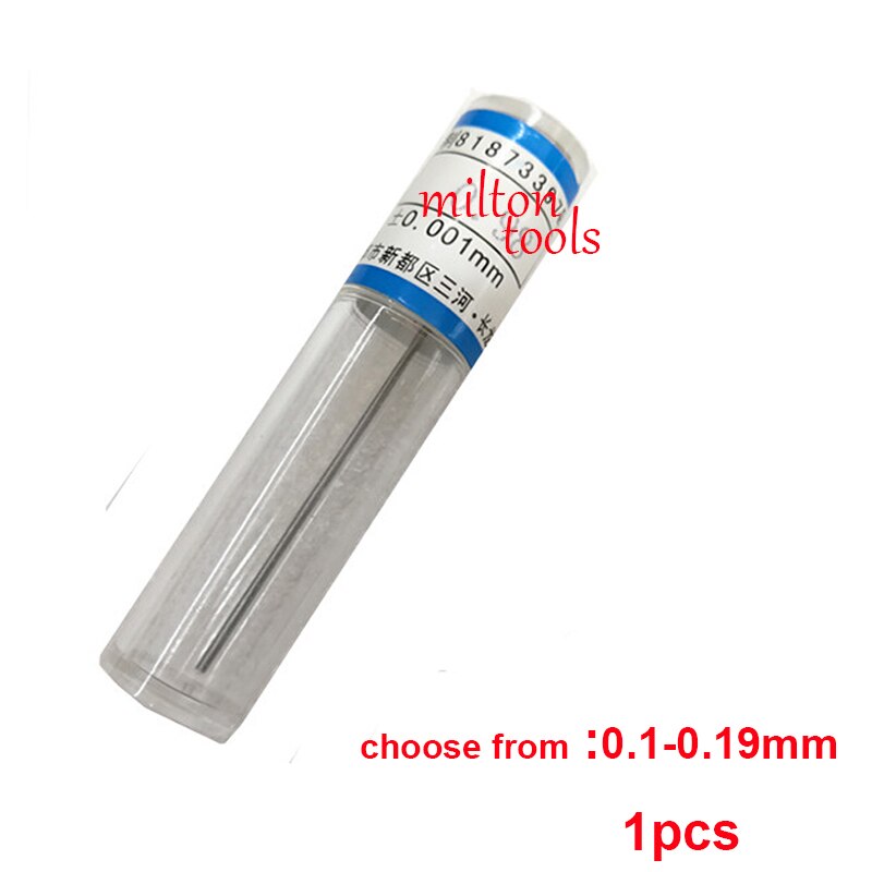 1pcs 0.1-0.49mm 0.5-5.99mm 6-9.99mm 20.0mm Cylindrical Pin gauge Smooth Plug Gauge Hole Gauge handle step Pin Gage holder tools: 0.1-0.19mm  1pcs