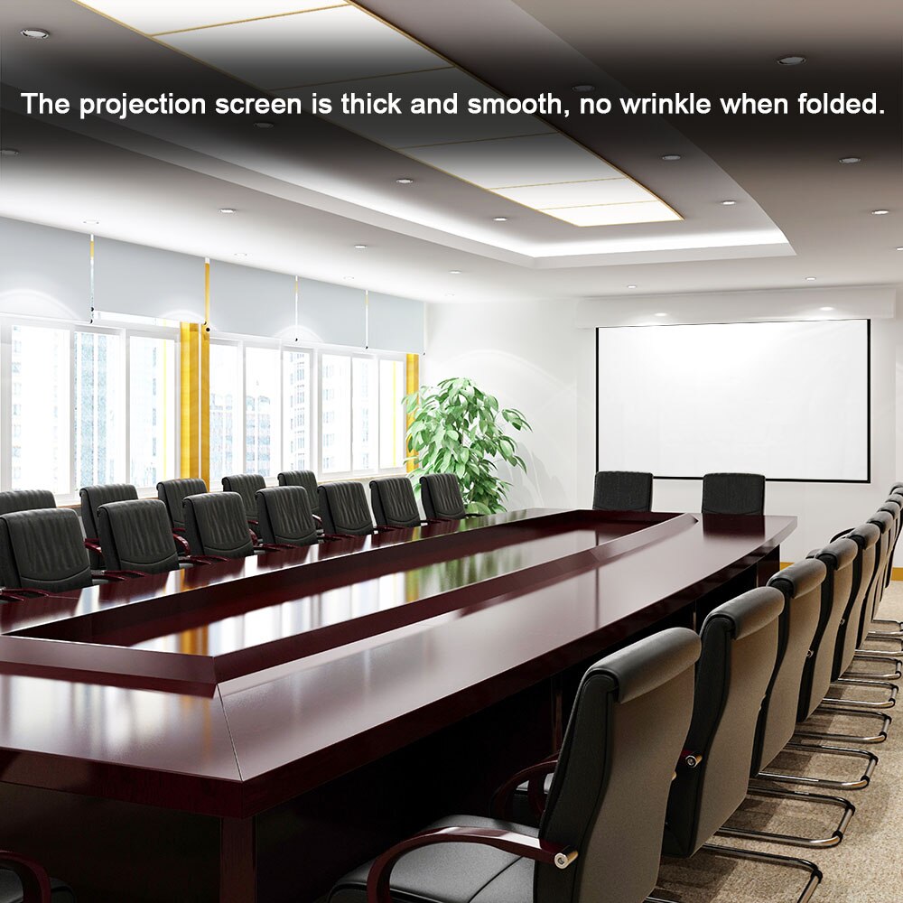 1.8X1.2m White Window Movie Projector Screen Christmas Halloween Movie Foldable Display Cloth Waterproof