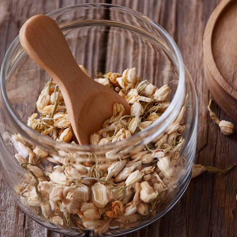 Manche court 10 paquets de petite cuillère en bois, parfait pour les petits pots de confiture, épices, Condiments, assaisonnements, sucre, miel, Coff