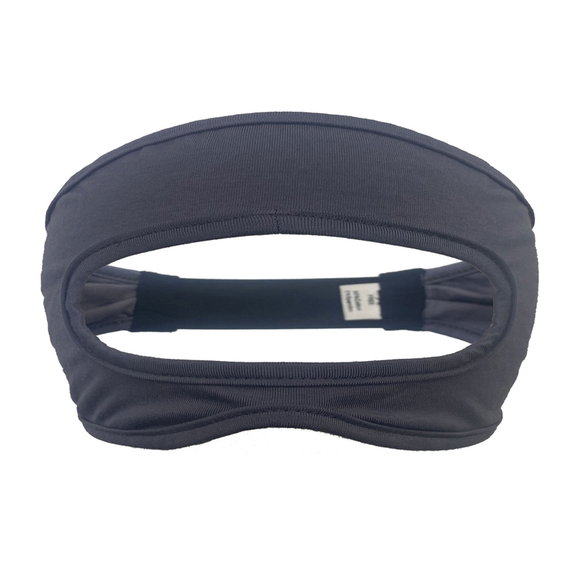 Umweltfreundliche stoff-augenmaske, atmungsaktiver bezug, kompatibel mit oculus quest 2/ , quest 2 und htc vive, elastisches schweißband: Grau