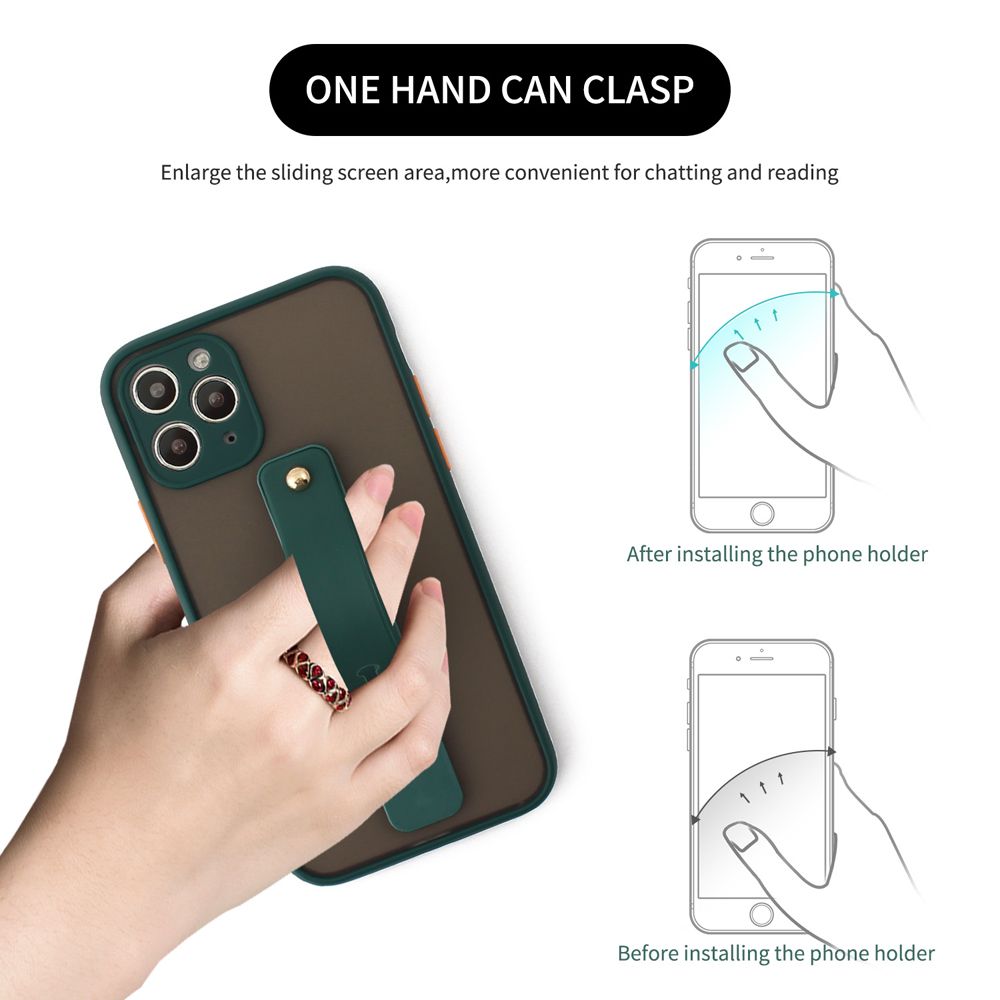 Grip Siliconen Telefoonstandaard Smartphone Ondersteuning Telefoon Desktop Beugel Telescopische Vinger Riem Push Pull Grip Mobiele Telefoon Houder