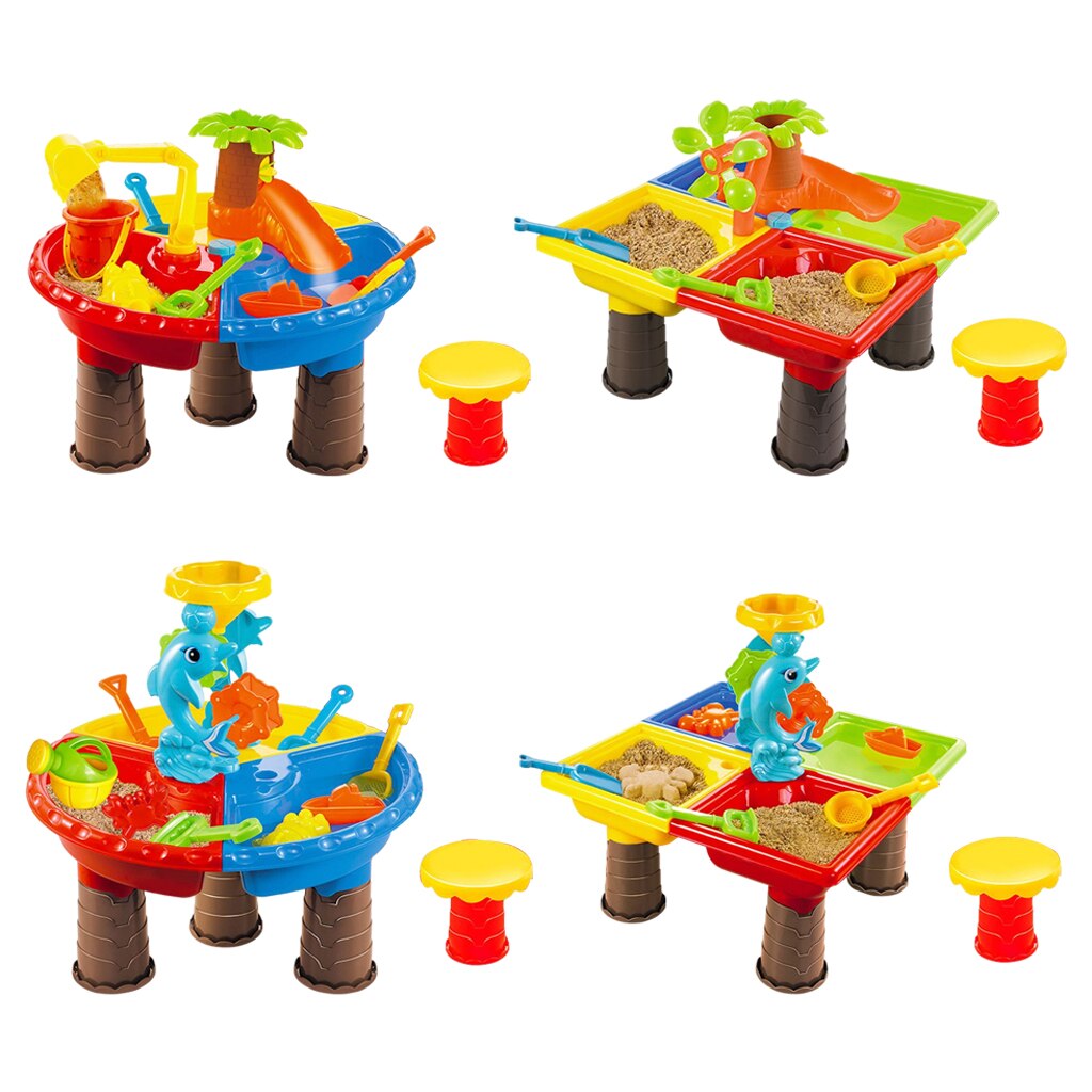 2 in 1 Summer Beach Toys Outdoor Digging Tool Playset Garden for Kids 3-4