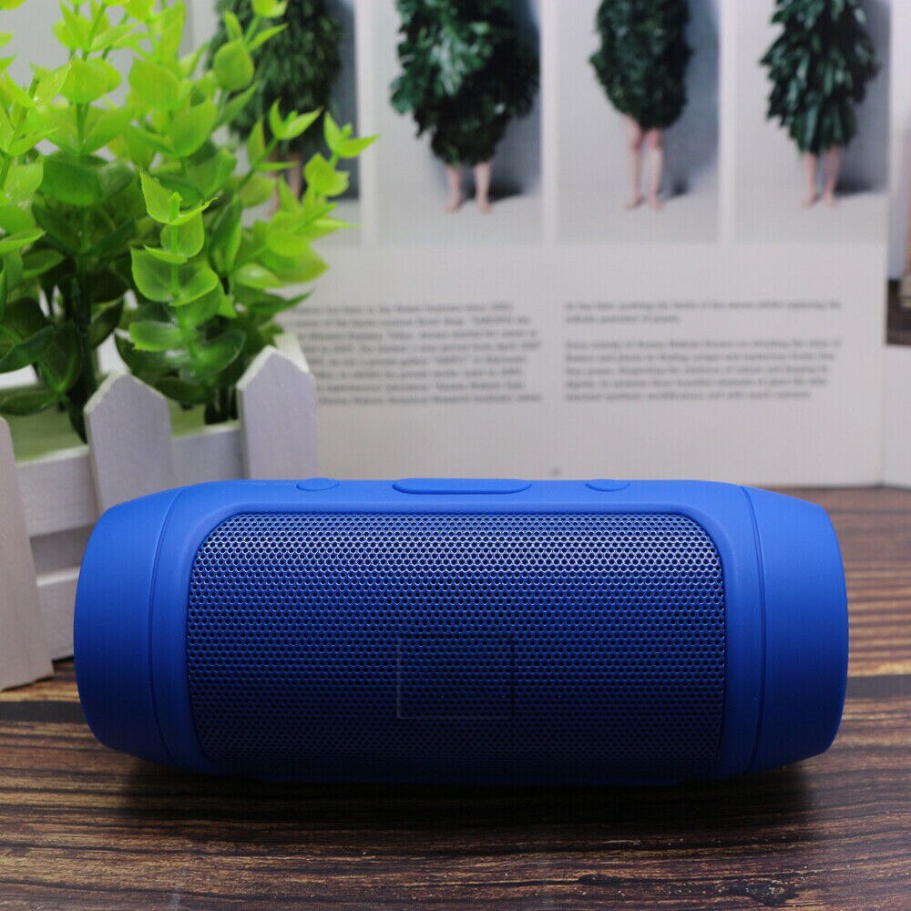 Mini Waterdichte Bluetooth Bass Speaker Draagbare Outdoor Oplaadbare Draadloze Luidsprekers Soundbar Subwoofer Luidspreker Voor Tf Fm: Blauw