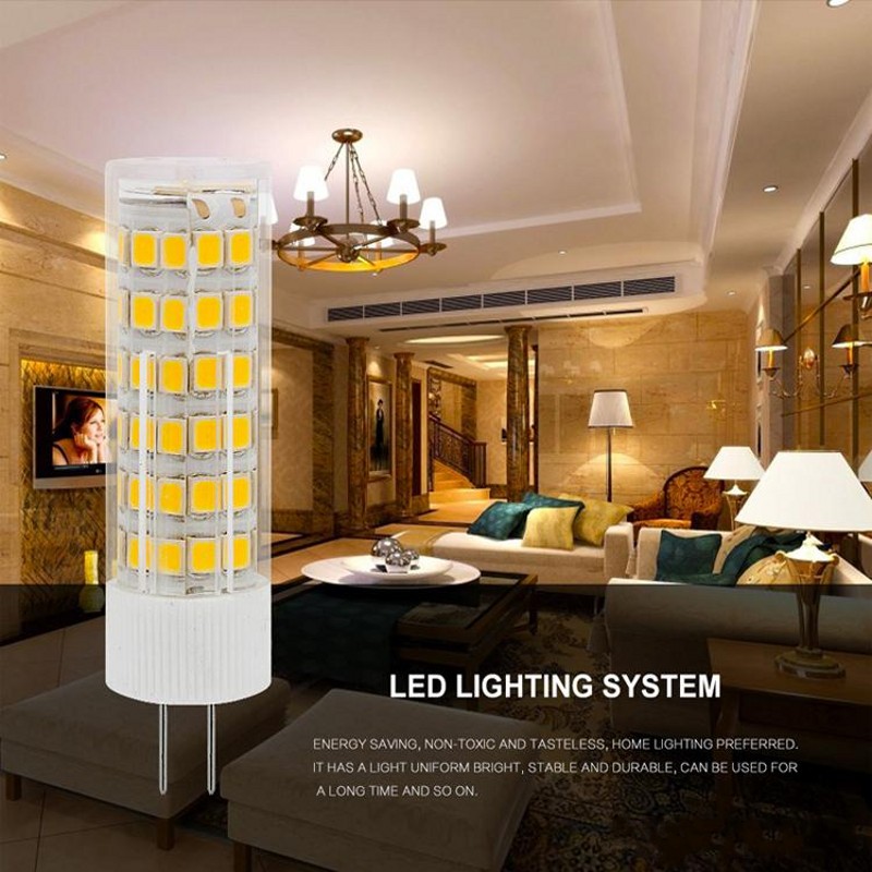 Lámpara de maíz de pin recto G4, 220V, SMD2835, 3W, 5W, 7W, 9W, bombilla Led de cerámica, reemplaza 30W, 40W, 60W, 80, luz halógena para candelabro